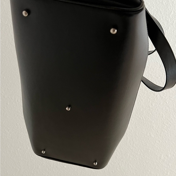 GUCCI Vintage Shoulder Tote Nylon Leather Black VGUC - Picture 9 of 11